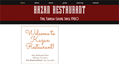 Desktop Screenshot of kazanrestaurant.com
