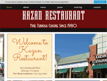 Tablet Screenshot of kazanrestaurant.com